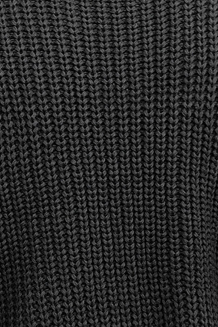 Cable-Knit Mock Neck Cap Sleeve Sweater